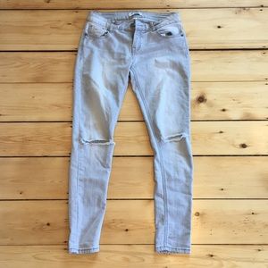 Light wash jeans